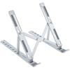 TooQ TQLRS0035-AL - Aluminum Alloy Laptop Stand, Tablet, Mobile Phone and Book Holder, Foldable, 7-Way Adjustable