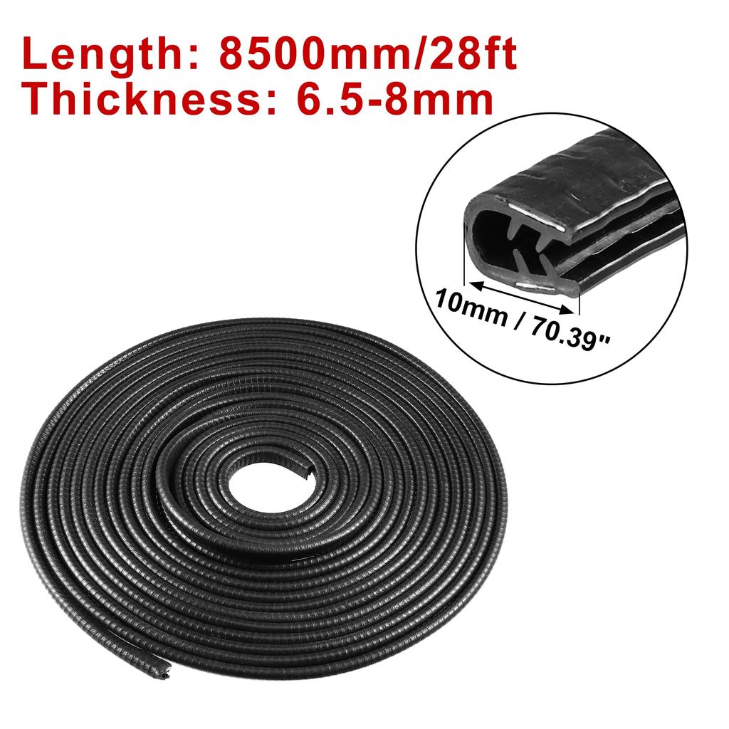 uxcell Автомобильный защитный кожух типа U Molle для дверей, защитный кожух для кромок дверей, защита от царапин, уплотнитель для защиты от царапин, защита от столкновений