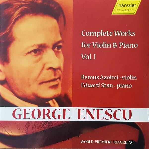CD GEORGE ENESCU - REMUS AZOI?EI, EDUA - Enescu: Violin and Pier 98239 Hänssler Classi 2007 Germany Classical Used
