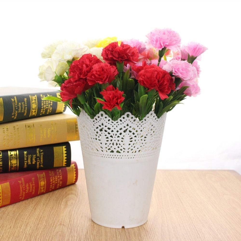 Silk Artificial Carnation 11Heads Bush Bouquet High Quality Home Wedding Decor