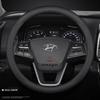 Кожаная накладка на руль автомобиля для Hyundai Creta Grand Creta N Line E 2022 20232 024 2025 Нескользящий Автостайлинг Автоаксессуары