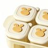 Ice Cube Tray with Lid Food Grade Freezer Storage Container Baby Food Puree Soup Broth Mold Breast Milk Organizer for Home Kitchen