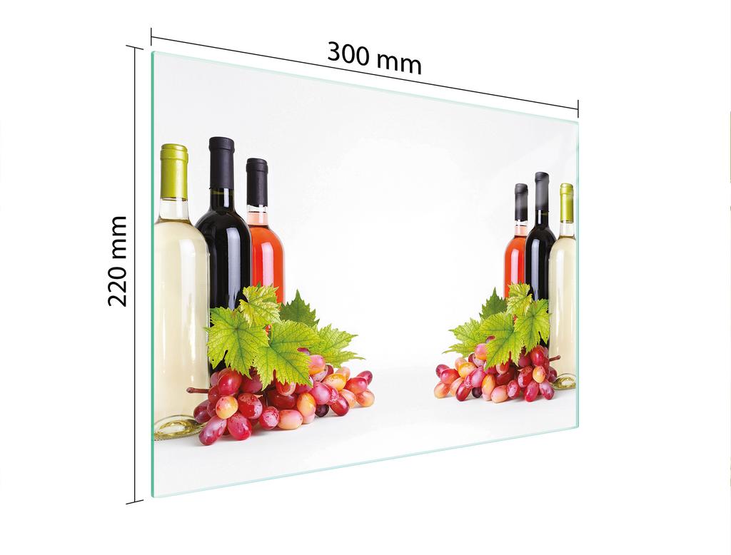 SZKLANA DESKA DO KROEJNIA 30x22 WINO