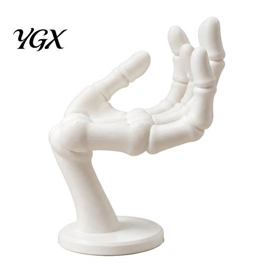 Resin Skeleton Hand Decor Jewelry Stand, Gothic Style Ring And Necklace Creepy Room Holder, 3D Printed Plastic Display Organizer for Living