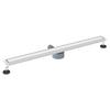 2 in 1 Shower Drain with 360 degrees  Siphon Silver 100 cm Stainless Steel 304