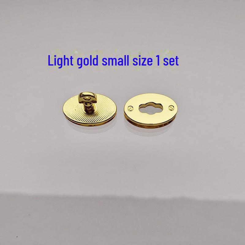 Leather Bag Hardware Repair Kit with Oval Twist Lock In Gold, Silver, Black, and Green Bronze Finishes