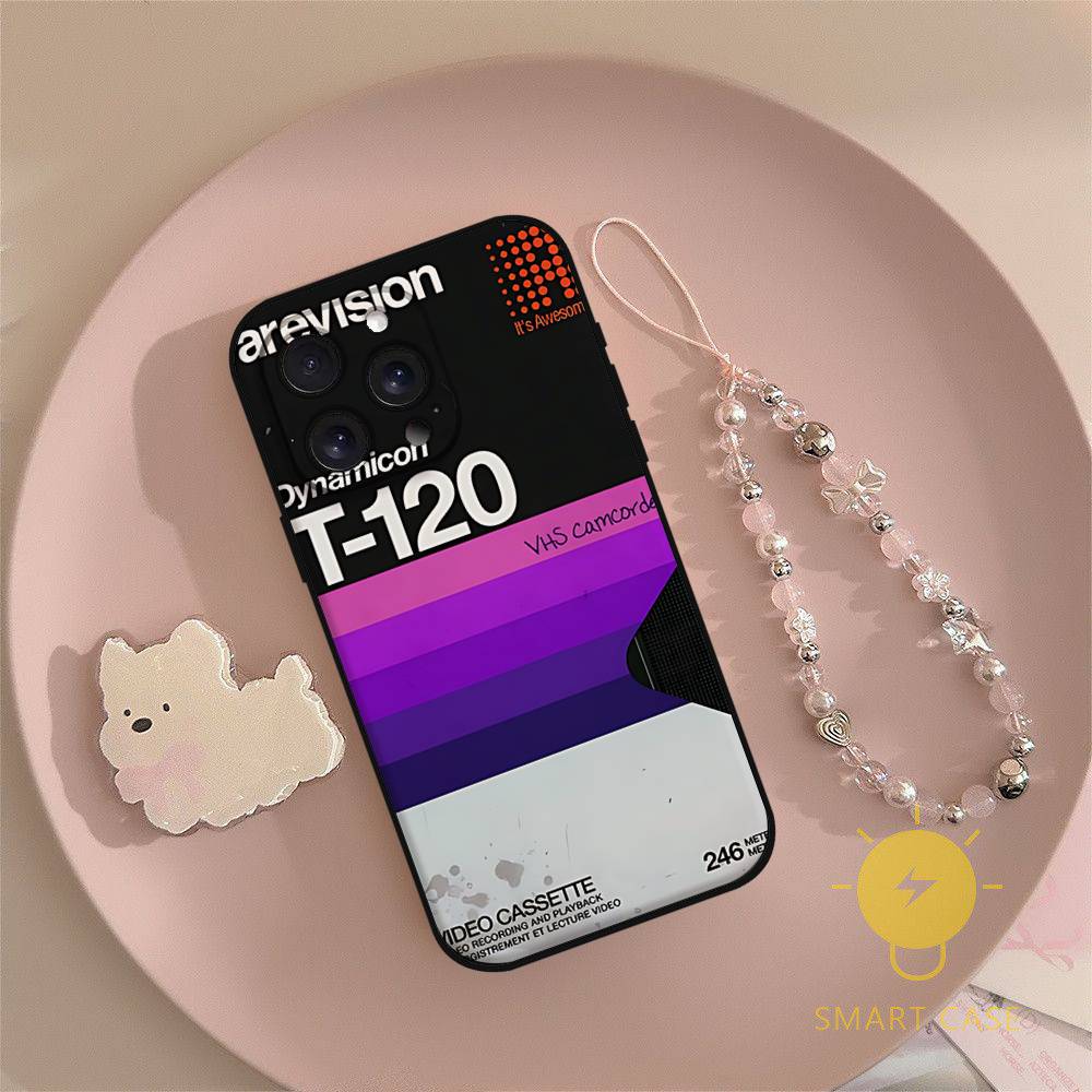 Ретро VHS Видеокассета Чехол для Телефона Чехол для Телефона Для Iphone 17 16 15 11 13 14 Pro Max X Xr Xs Max 12mini Черный Чехол