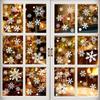 36Pcs/sheet White Snowflake Christmas Wall Stickers Glass Window Decal Sticker Christmas Decorations For Home New Year Gift