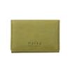 Nafka Натуральная кожа Mostro Leather Simple Compact Сделано в Японии [Nafka] Женская сумка Tri-Fold [NFK-72008] (Светло-зеленый)