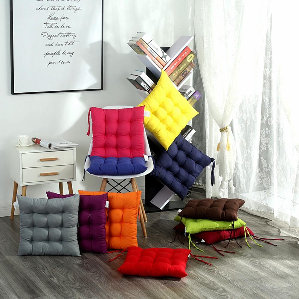 Tie On Washable Dining Room Indoor Outdoor Chair Pad Chair Cushions Seat Pad Home Decoration