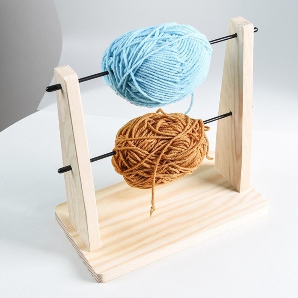 Solid Wood Wire Winding Rack Detachable Spindle Winder Wool Storage Rack  Craft Supplies