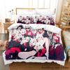 Комплект постельного белья Helltaker Single Twin Full Queen King Size Bed Set Aldult Kid Bedroom Duvetcover Sets Anime Parure de lit Bed