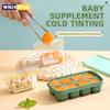 6 Grids Ice Cube Tray Food Grade Baby Ice Pack Mold Silicone Popsicle Molds Summer Cocktail Accessories