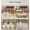 Kitchen Storage Rack with Slide Rails Pull-out Kitchen Drawer Type Storage Tray Spice Box Storage Rack Cabinets Organizer