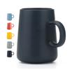 450ML Ceramic Tea Cup Extra Large Mugs Coffee Cups Wide Ceramic Single Color Frosted Big Coffee Mug Tea Cup With Spoon