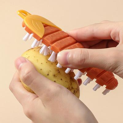 Универсальная практичная гибкая щетка для мытья посуды из полипропилена для чистки картофеля и моркови ADM