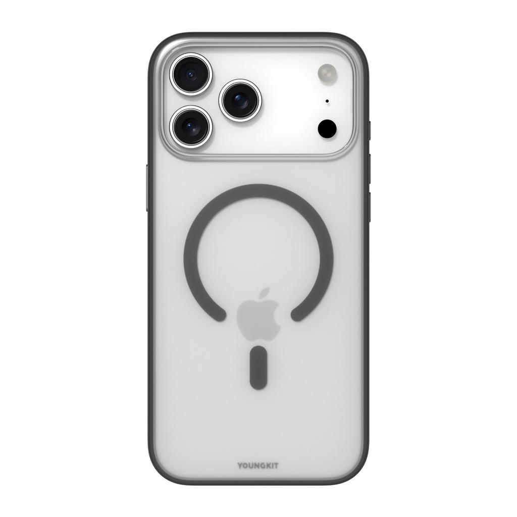 YOUNGKIT For iPhone 17 Pro Clear Case Compatible with MagSafe Shockproof TPU PC Phone Back Cover