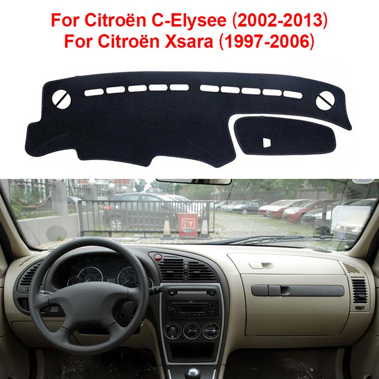Interior Moulding for 2002-2013 Citroën Élie Dashboard Cover Sunshade Protector Anti-UV Dash Mat Non-Slip Pad