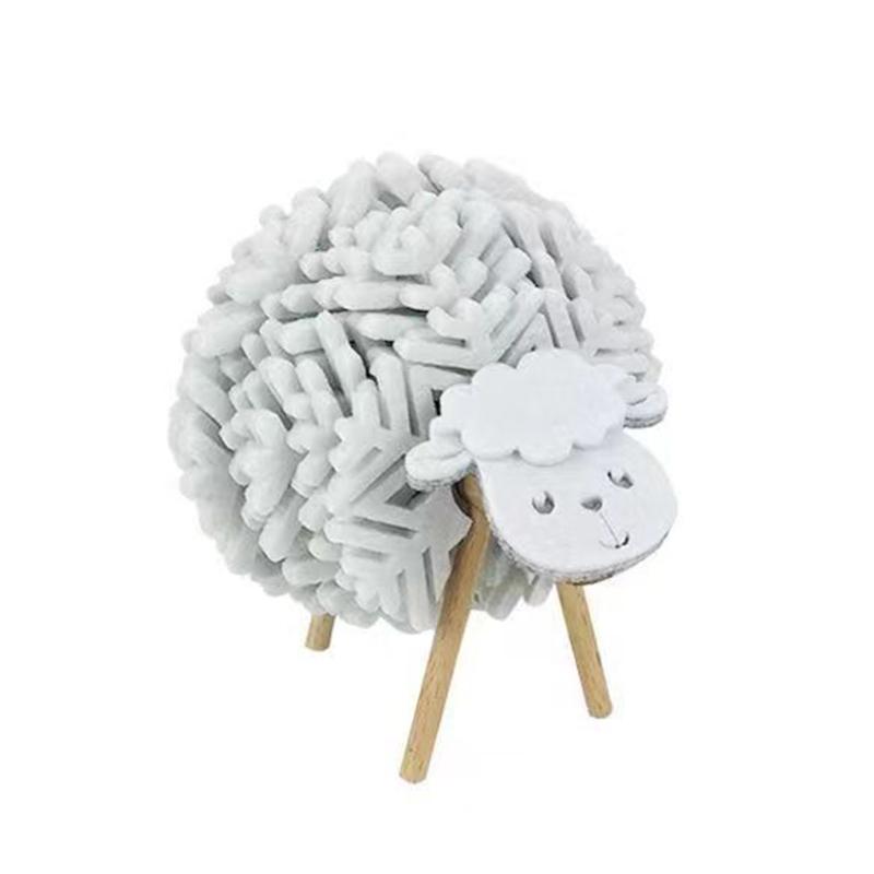 Подставка для чая, водопоглощающая подставка в виде ягненка, настольные украшения, фетровый коврик, настольный коврик