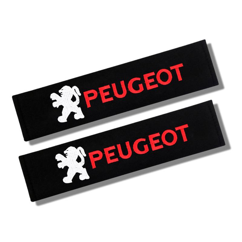 2pcs Auto cotton Seat Belt Cover Case For Peugeot 206 307 308 3008 207 208 407 508 2008 5008 107 106 Accessories qa3