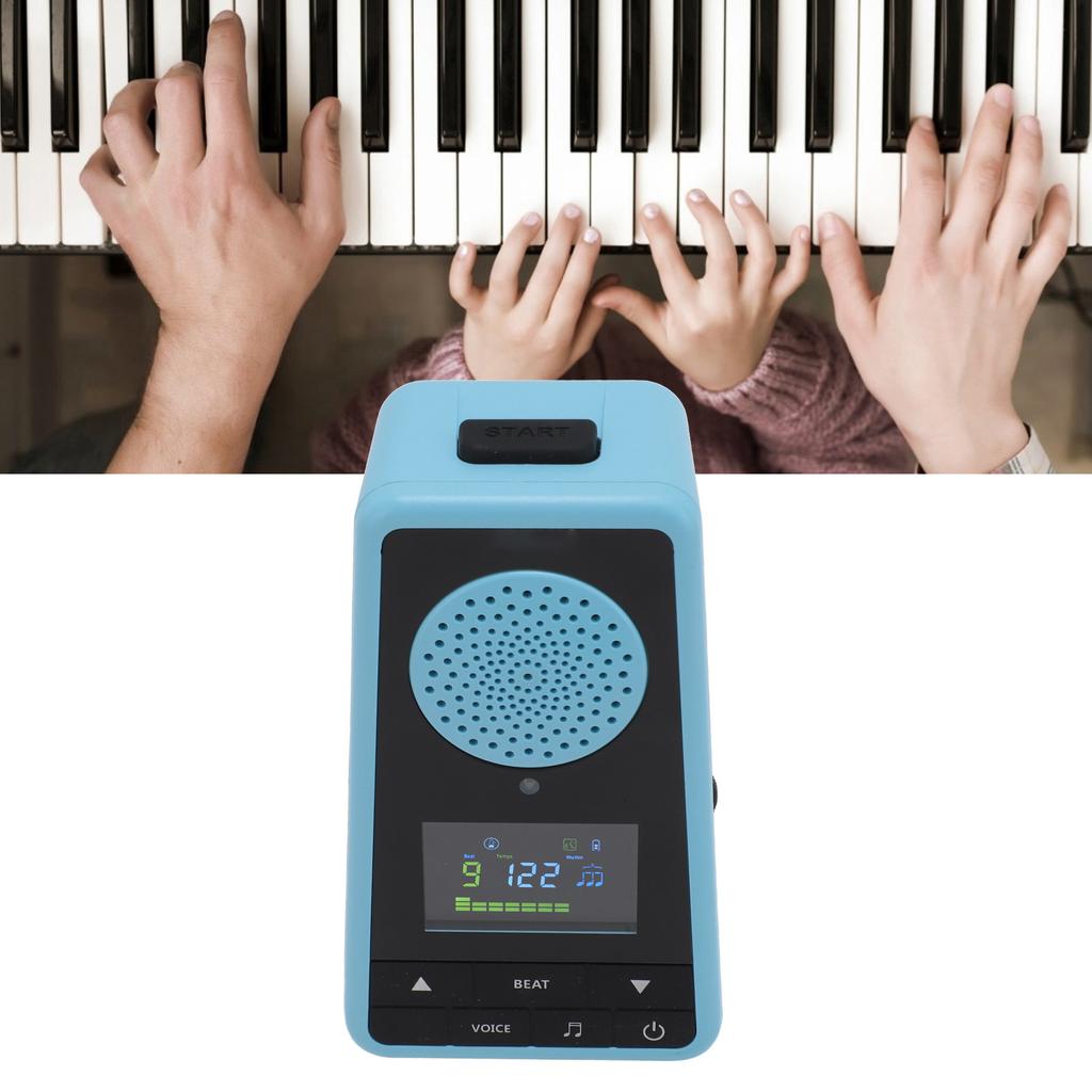 AM 718 перезаряжаемый электронный цифровой метроном 2 в 1 аккумулятор 1300 мАч 30 до 260 ударов в минуту Bluetooth Speak