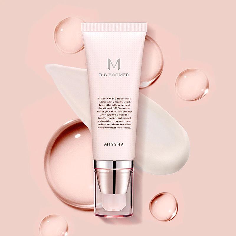 MISSHA M BB Boomer 40ml- Boost the Adherence and Wear of Foundation That Improves Skin Tone with Dewy Finish and Healthy Glow