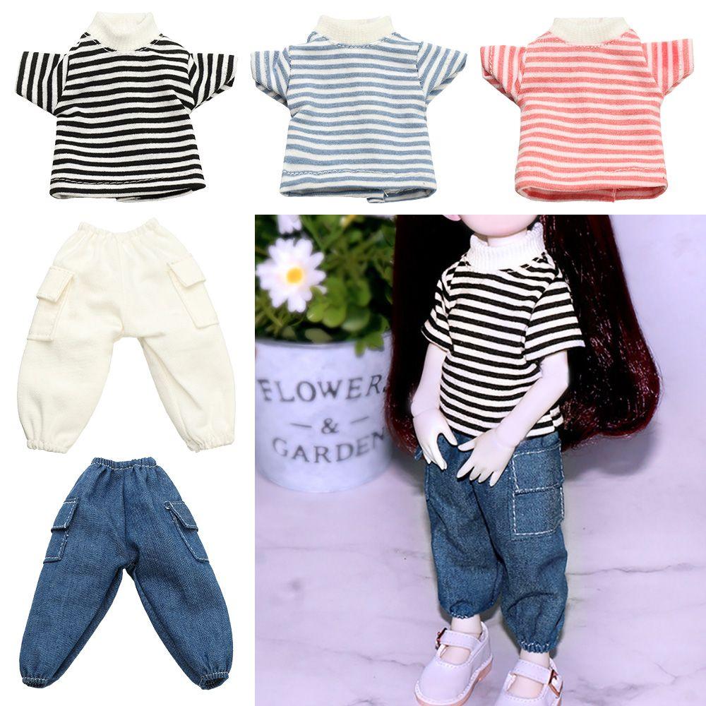 Dolls Trousers Doll Pants Shorts Casual Wears T-shirt Doll Clothes Accessories Doll Jeans Trousers
