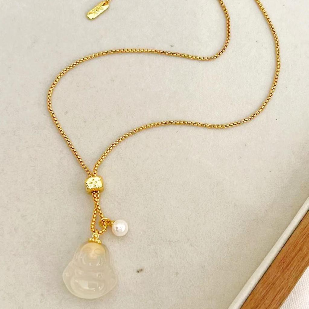 Праздничное ожерелье Будды Майтрейи - Высококачественное китайское модное ювелирное изделие Цепочка для свитера