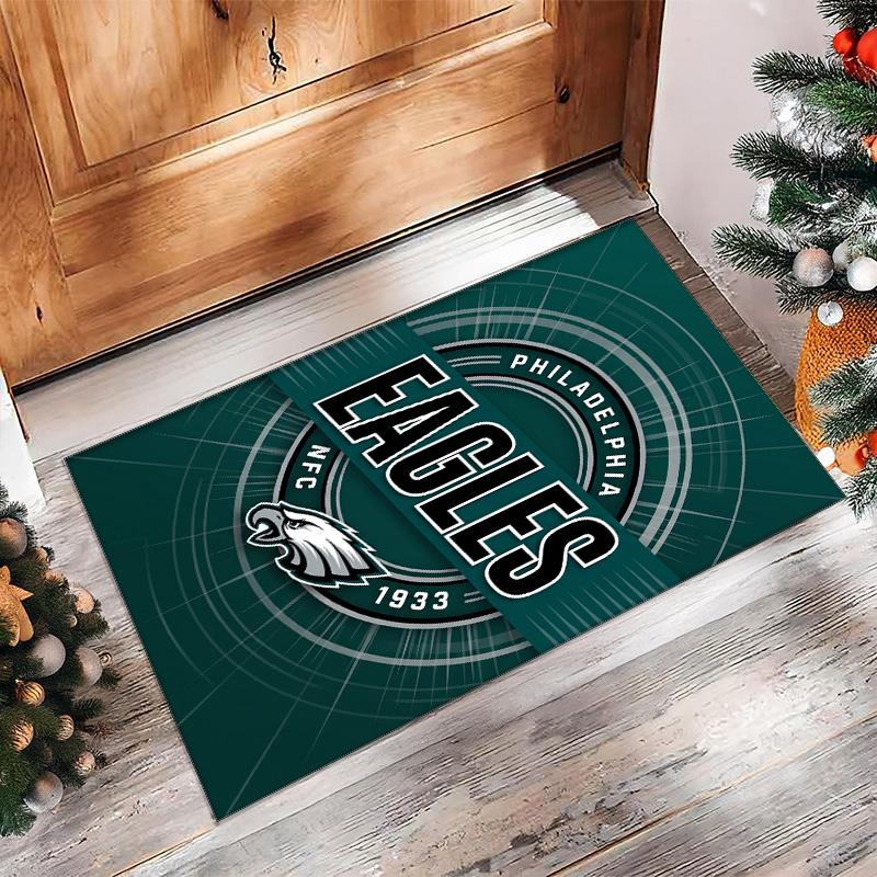 Кристально-бархатный ковер Philadelphia Eagles Мягкий Анти?Нескользящий коврик для пола, удобный ковер для декора гостиной, спальни в доме