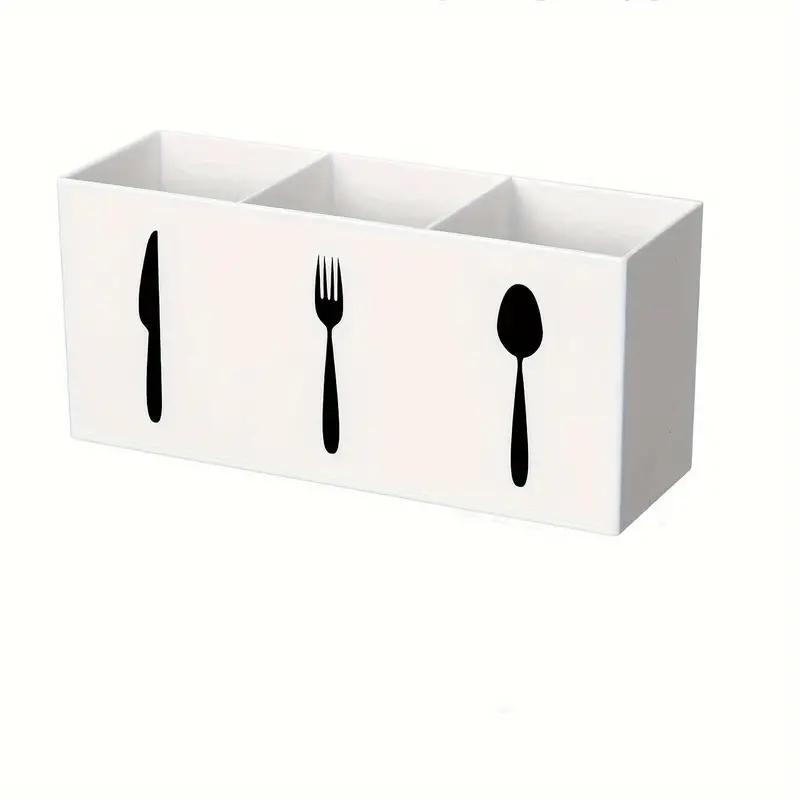 Кухонный органайзер для столовых приборов с тремя сетками, многофункциональная подставка для столовых приборов, стойка для хранения ножей, держатель для ножей, органайзер для столовых приборов, кухонное хранение