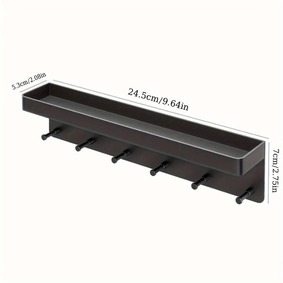 1 шт. Настенные крючки для ключей в прихожую без сверления, многофункциональная полка для хранения в ванной комнате, не оставляющая следов