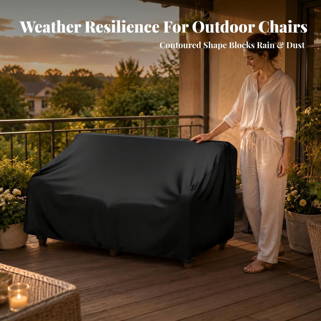 Furniture Set Cover Wipe-Clean for Outdoor Seating Area
