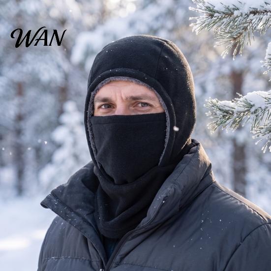 Men Women Face Shield Winter Fleece Cycling Mask, Windproof Ski Mask Balaclava, Cold Weather Balaclava Neck Warmer Hat Hood for Outdoor Sports Cover