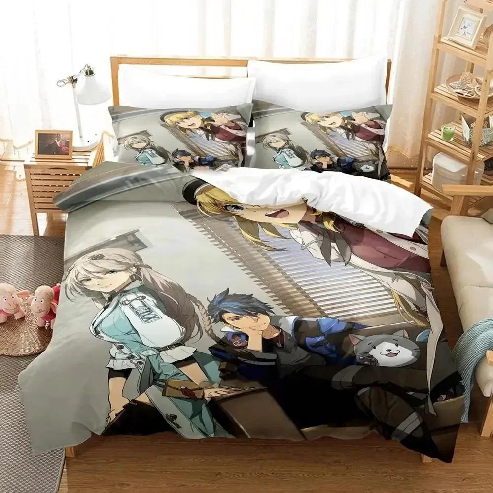 Anime The Legend Of Heroes Bedding Set 3D Printed Suitable for Bedroom Duvet Cover Set With Pillowcases Kids Home Textile