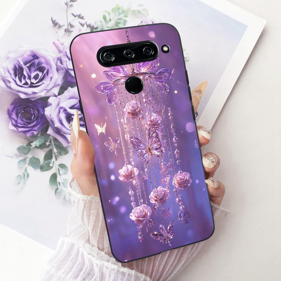Чехол для телефона для LG V40 ThinQ Чехол Эстетичный Милый Модный Забавный Расписной Корпус для LG V40 ThinQ V405 LM-V405 LM-V409N