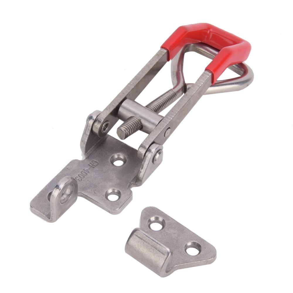 2pcs Hand Tool Type Quick Latch Clamp 304 Stainless Steel Toggle Hasp Clamp For Storage Box