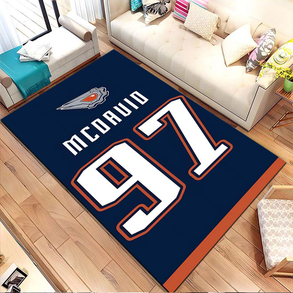 "Sports Jersey Style Design" Patterned carpet, non slip mat suitable for living room and bedroom sofas