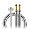 Explosion-Proof 304 Stainless Steel Braided Hose for Water Heaters and Basin Faucets