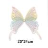 Hairpin Organza Fabric Butterfly Appliques Embroidered Patch Apparel Accessories Clothing Stickers