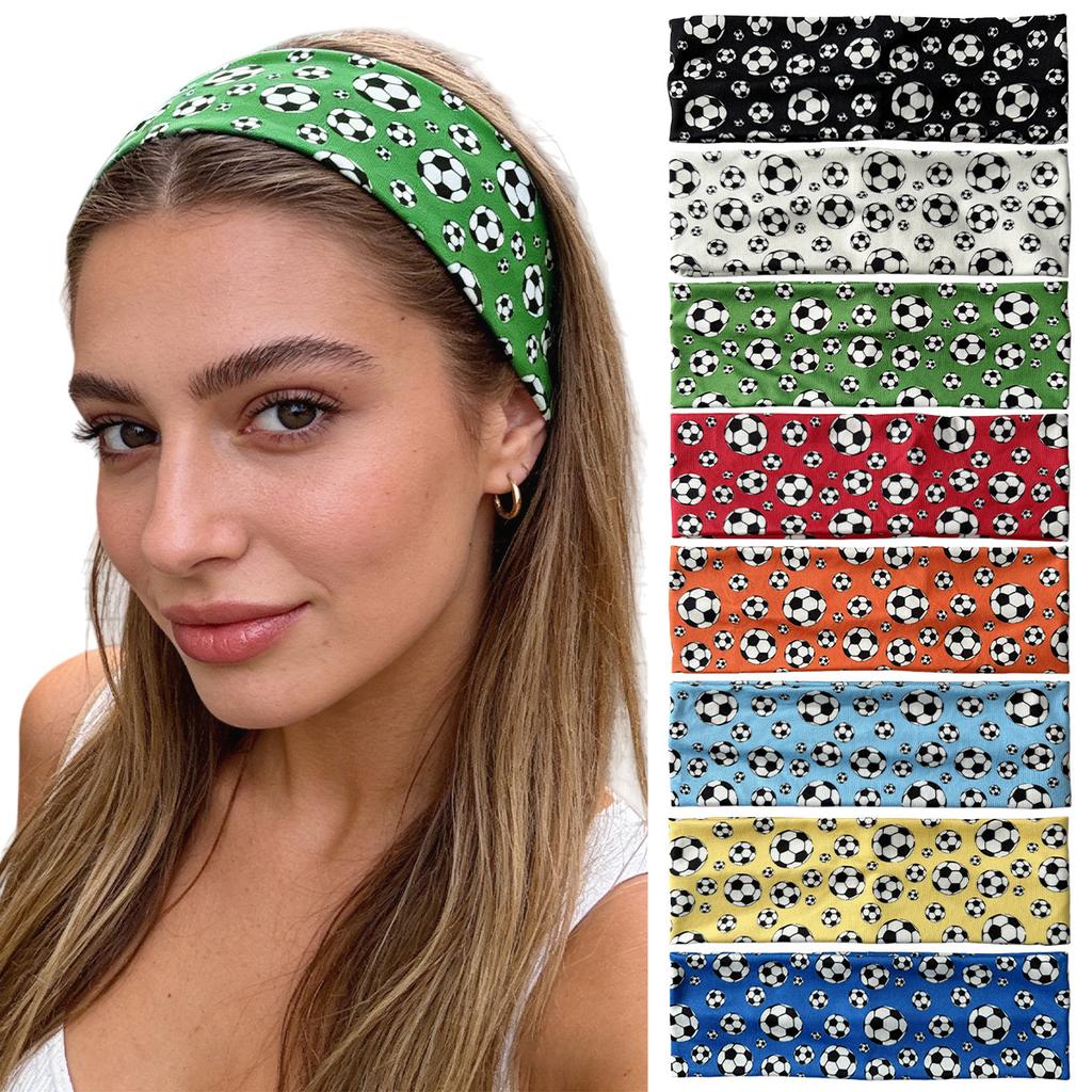 Football headband World Cup cheer headscarf Elastic sports headband Unisex antiperspirant headband
