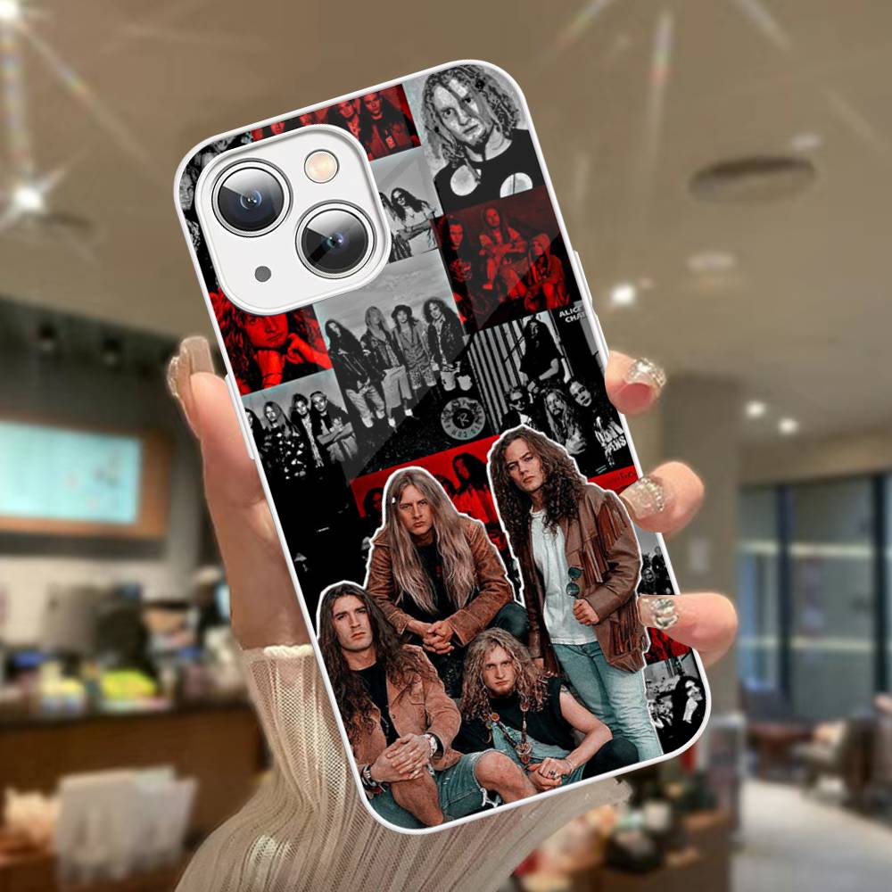 Музыка A-Alice In C-Chains Закаленное Стекло Для Iphone 14 13 12 11 Pro Mini XS MAX 14Plus X XS XR Чехлы