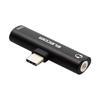 ELECOM Audio Conversion Adapter Type-C-4 Pole 3.5mm Earphone Jack with Power Supply Function USB Power Delivery 60W Compatible Black [Verified Compati