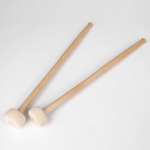 Yibuy 2-Pack 14-Inch Handle Mallet Timpanistik, Multi-Purpose Felt Mallets
