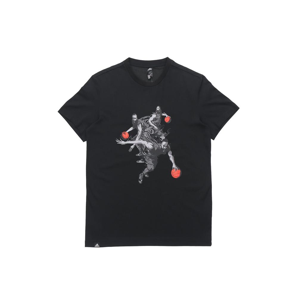 Adidas T Shirts Men's Black Crew Neck Moderate DZ1871