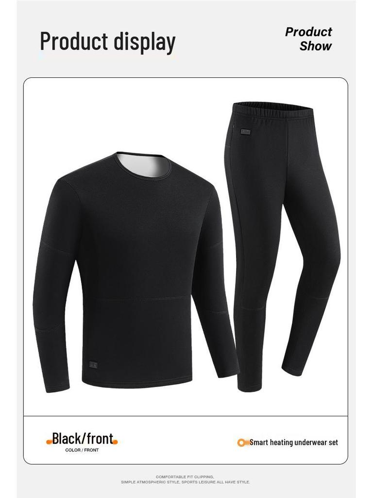 Cross-Border Smart Heated Underwear Set: Men's & Women's Winter Thermo Wear