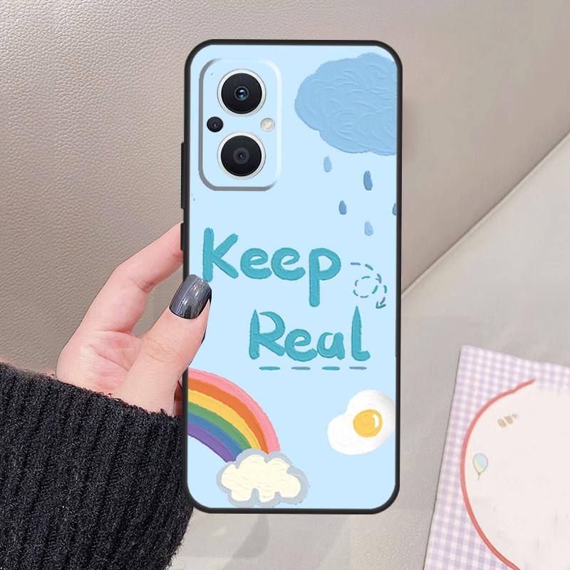 Rainbow Cute Cartoon Funda For OPPO Reno 11 12 13 14 Pro 11F 12F 13F 14F 7 8 Lite OPPO Find X9 X6 X5 X8 Pro Case