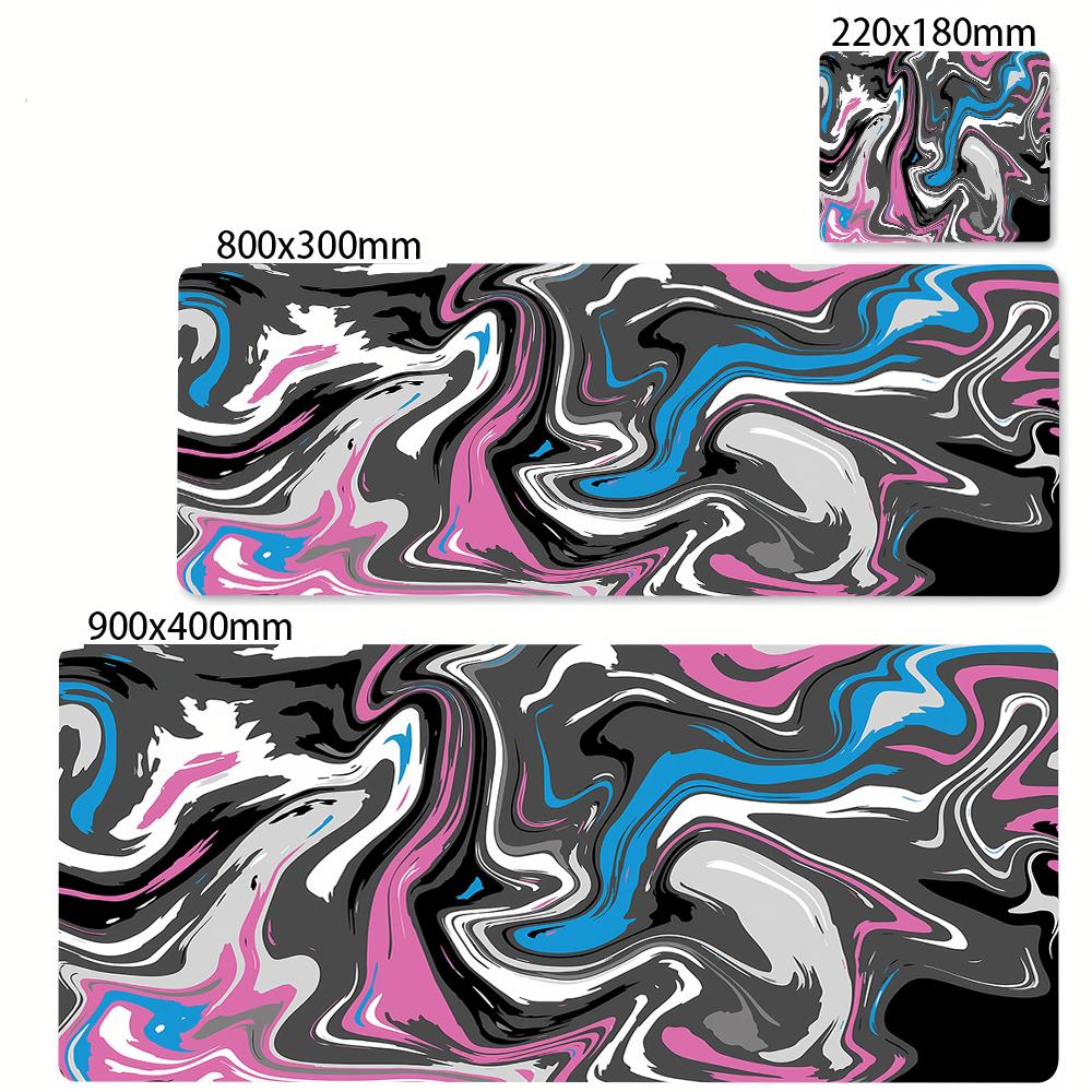 Colorful Liquid Marble Extended Mouse Pad Waterproof Antislip Nonslip Desk Mat