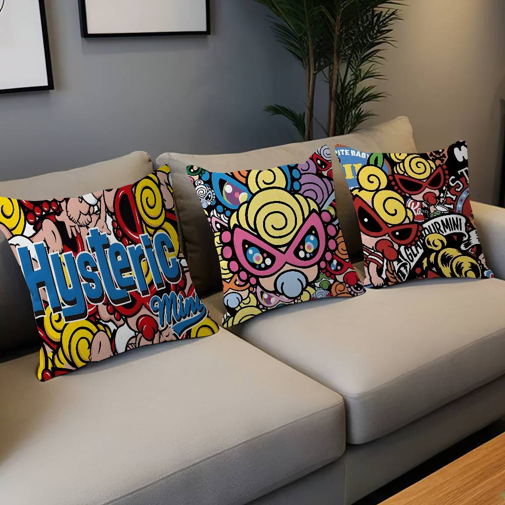 Japan Fashion H-Hysteric M-Minis 45*45Cm Cushion Cover Pillow Cover Decor Pillowcase Home Pillowcase For Couch Pillow