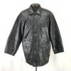 LMOGEES Lambskin Leather Padded Coat Men’s M Black(USED)