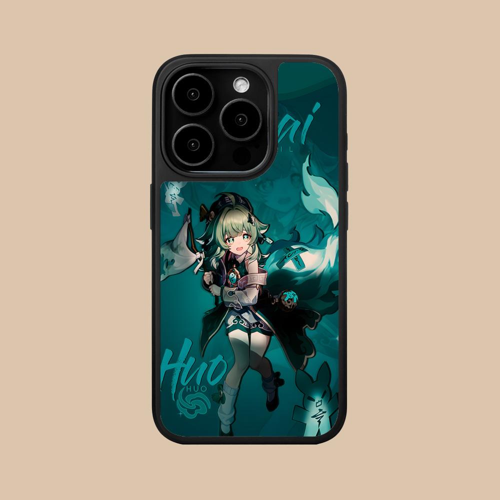 HSR Huohuo Матовая поверхность Чехол для мобильного телефона для iPhone 17 16 15 14 13 12 11 Air Pro Max Plus Цветная крышка